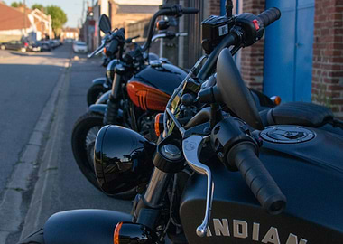 Harley Davidson parked
