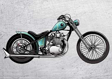 Motorbike Wall Art 13