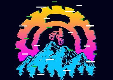 Biker Vaporwave Aesthetic