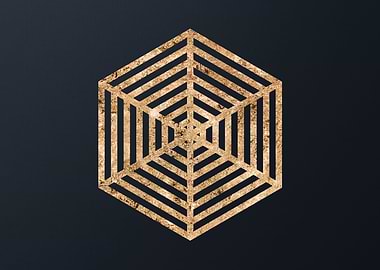 Gold Geometric Glyph Runes