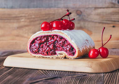 Cherry strudel