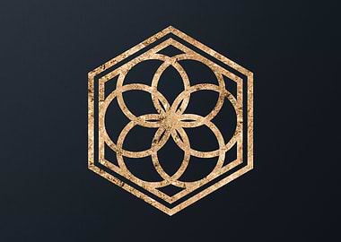 Gold Glyphs Mandalas Runes
