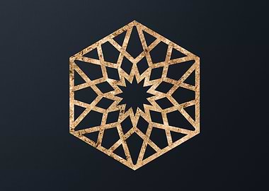 Gold Geometric Glyph Runes