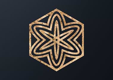 Gold Glyphs Mandalas Runes