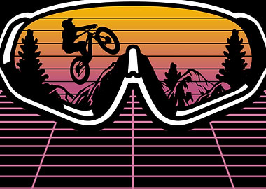 Mtb Downhill Synthwave