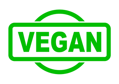 Vegan Green Rubber Stamp