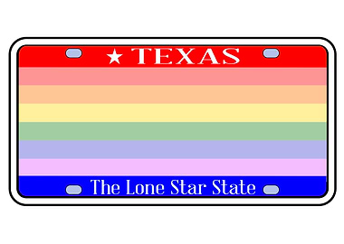 LGBT Texas State Plate