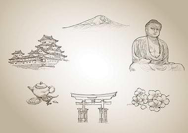 Japan symbols