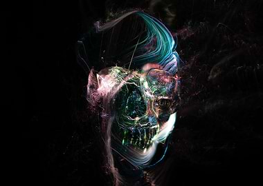 Skull Color Splatter