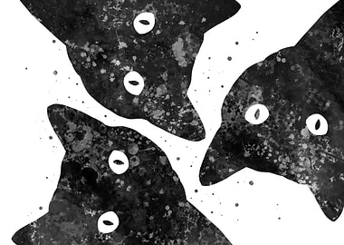 Cat peeking landscape