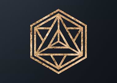 Gold Glyphs Mandalas Rune