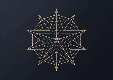 Gold Glyphs Mandalas Rune