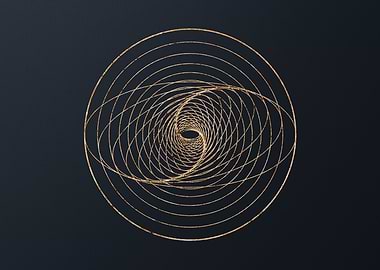 Gold Glyphs Mandalas Rune