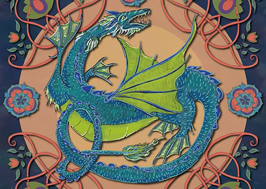 Celtic Water Dragon
