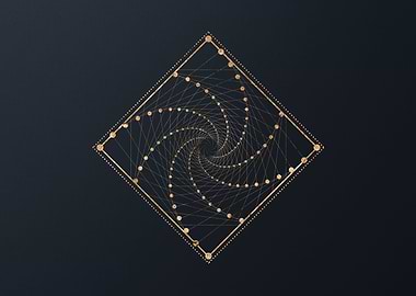 Gold Glyphs Mandalas Rune