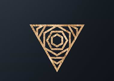 Gold Glyphs Mandalas Rune