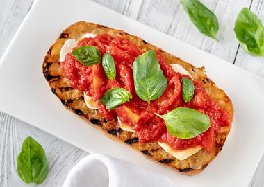 Grilled bruschetta