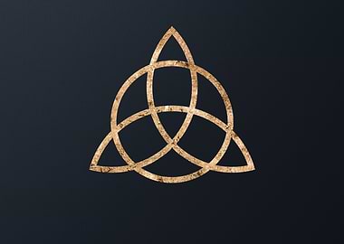 Gold Geometric Glyph Rune