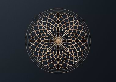 Gold Glyphs Mandalas Rune