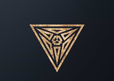 Gold Glyphs Mandalas Rune