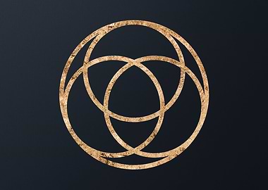 Gold Glyphs Mandalas Rune