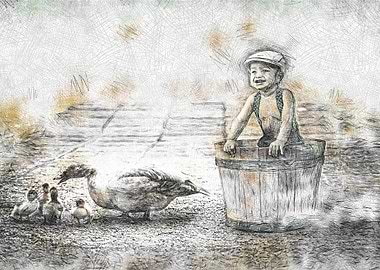 Simple life on a farm