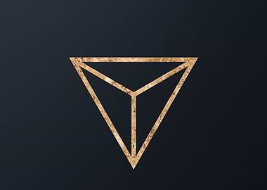 Gold Geometric Glyph Rune