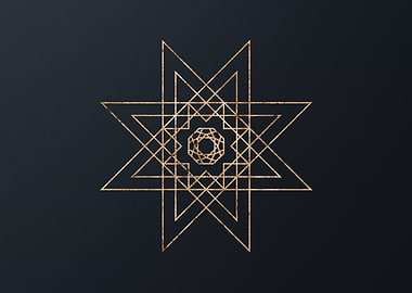 Gold Glyphs Mandalas Rune