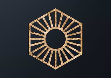 Gold Glyphs Mandalas Rune