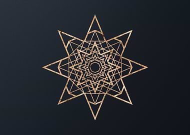 Gold Glyphs Mandalas Rune