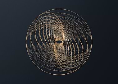 Gold Geometric Glyph Rune