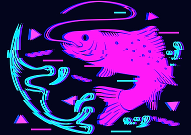 Carp Fishing Retro Fish