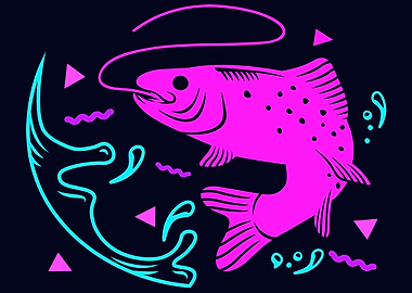 Carp Fishing Retro Fish