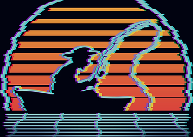 Retro Fishing Fisherman