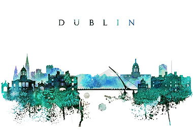 Dublin Ireland Skyline