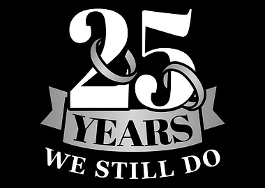 25 years silver wedding an