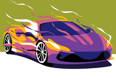 Ferrari 488 Pista Pop Art