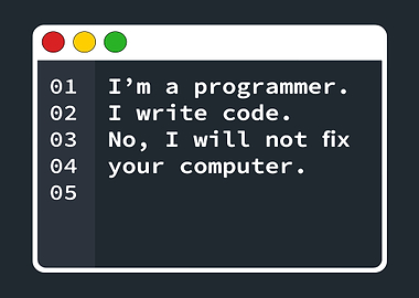 I am a programmer