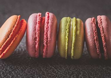 Colorful macarons