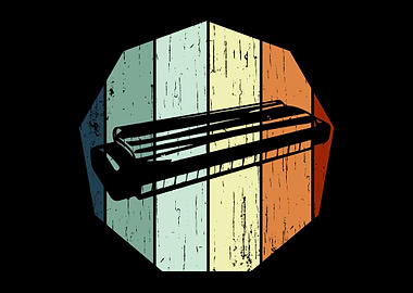 Vintage Harmonica Musician