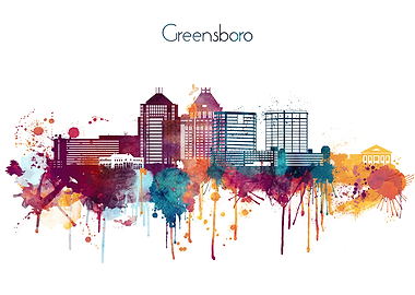 Greensboro NC Skyline