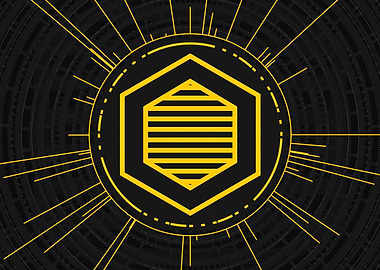 Yellow Gold Magic Glyph