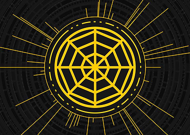 Gold Glyph Mandala Rune