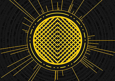 Yellow Gold Magic Glyph