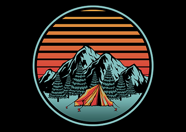 Camping Retro Camper Tent