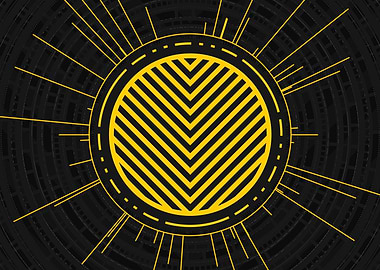 Gold Glyph Mandala Rune