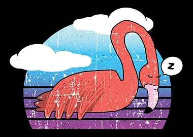 Sleeping flamingo gift