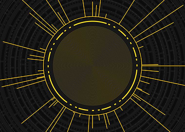 Yellow Glyph Mandala Rune