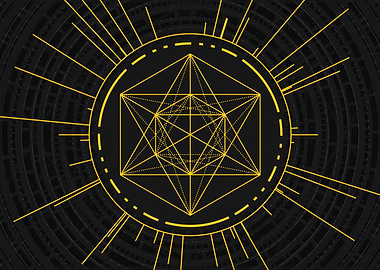 Yellow Gold Magic Glyph