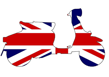 Union Jack Motor Scooter